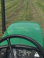 View of field from a Tractor
